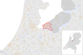 Locatie van de gemeente Almere (gemeentegrenzen CBS 2016)