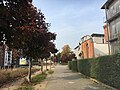 Osterbekweg, Blick in Richtung Hufnerstraße, rechts vorne ist ein Teil von TRUDE erkennbar