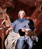 Charles Gaspard Guillaume de Vintimille du Luc met blauwe satijnen mozetta