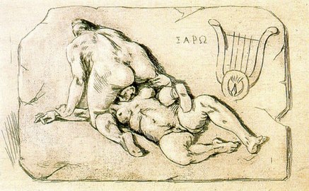 Le face-sitting (1890, Félicien Rops).