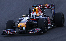 Photo de la Red Bull RB6 de Vettel, vainqueur du Grand Prix