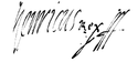 Henrik III.'s signature