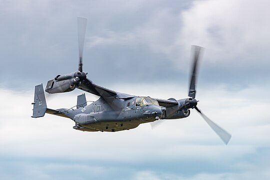 Bell-Boeing CV-22B Osprey of the United States Air Force (reg. 11-0058) at the Royal International Air Tattoo 2023.