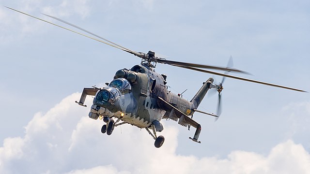 Czech Republic Air Force Mil Mi-24V Hind E (reg. 3368, cn 203368) at ILA Berlin Air Show 2016.