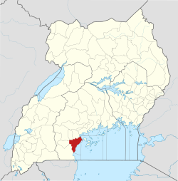 District location in Uganda