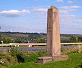 Ganzmeilenstein an der B 80 westlich bei Aseleben