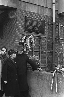 plaquette Reina Prinsen Geerligs in Amsterdam