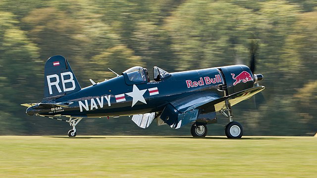 Eric Goujon/Red Bull Vought F4U-4 Corsair (built in 1945).