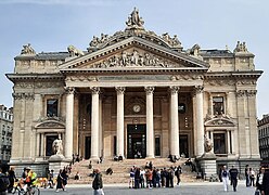 Former building of the Brussels Stock Exchange in Brussels