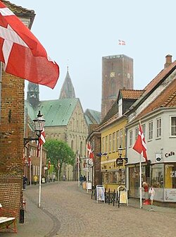 The main street o Ribe