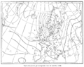 Synoptic chart of Europe and the North Atlantic, October 1874.