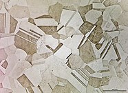 Microstructure d'un acier inoxydable.