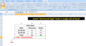 Esempio di costruzione di una tabella in Excel