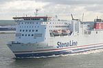 M/S Stena Jutlandica på väg ut från Göteborg.