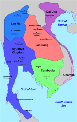 Cambodia and its neighbours, 1540