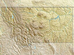 Location of the reservoir in Montana, USA.