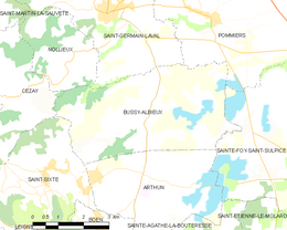 Bussy-Albieux - Localizazion