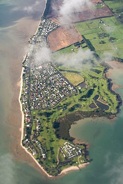 Aerial view of Clarks Beach