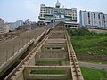 The passenger terminal in the Badong Port, with the funicular system