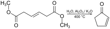 Industrielle Synthese von Cyclopentenon