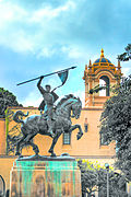 Estatua ecuestre de El Cid, de Anna Hyatt Huntington (1930).