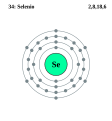 Seleni, del grup 16, té 6 electrons de valència (16-10).