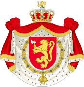 Escudo de armas del rey Harald V de Noruega