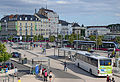 * Nomination: Bus and tram station of the main railways station Dijon, France, --Pline 11:54, 12 August 2013 (UTC) * Review Need perspective corrections, left is leaning out --Christian Ferrer 19:08, 12 August 2013 (UTC)