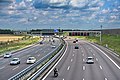 Achtstreifige Autobahn bei Garching