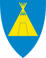 Le blason de Kautokeino en Norvège.