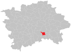 Location of Háje in Prague