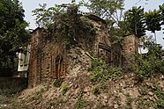 The oldest temple found at Ula is the Vishnu temple located to the north-east of the Mitra-Mustafi house.