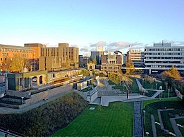 Het westelijk deel van de John Anderson stadscampus in Glasgow