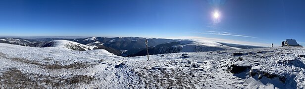 Vue panoramique depuis le Hohneck.