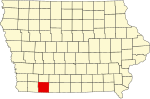 State map highlighting Taylor County