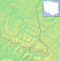 Mapa konturowa Bieszczadów Zachodnich