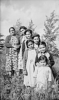 Merasty women and girls, Cree, The Pas, Manitoba, 1942