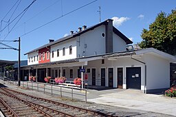 Järnvägsstationen i Sankt Johann in Tirol