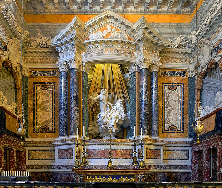 File:Cornaro chapel in Santa Maria della Vittoria in Rome HDR.jpg