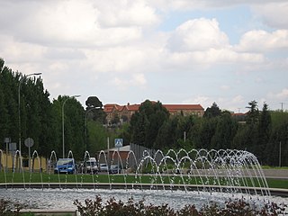 Vista del Juncarejo desde la glorieta del Pozo de san Pedro / Juncarejo from the public square of the Well of san Pedro.