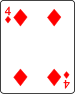 4 of diamonds