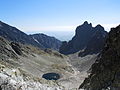 Výhľad zo Sedielka na Modré pleso