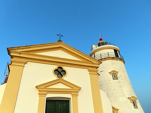 the Chapel of Our Lady of the Snows, and the Lighthouse are located at Macao