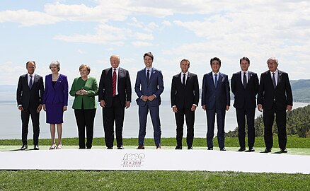 Group Photo with Donald Trump in La Malbaie