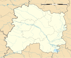 Mapa konturowa Marny, blisko dolnej krawiędzi po lewej znajduje się punkt z opisem „Conflans-sur-Seine”