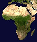 Gambar Afrika yang diambil oleh satelit