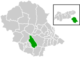 Location within Lienz district