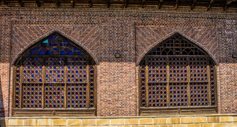 Details of the facade of the mosque