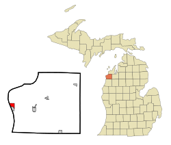 Location of Frankfort within میشیگان