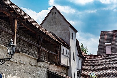 from inside of the town, Stadtseite, Badturmgasse